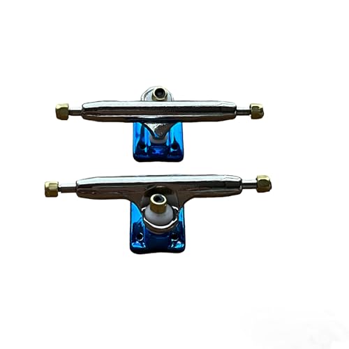 LEEFAI Pro Griffbrett-Achsen, 32/34/36 mm, 4,0 Pro Finger skateboard Trucks (Achsen)-Grundplatte, Farbe und Größe (32 mm, Blau) von LEEFAI