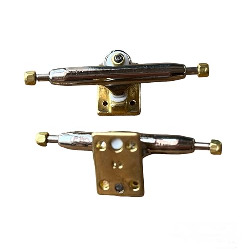 LEEFAI Pro Griffbrett-Achsen, 32/34/36 mm, 4,0 Pro Finger Skateboard Trucks (Achsen)-Grundplatte, Farbe und Größe (32 mm, Gold) von LEEFAI