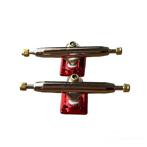 LEEFAI Pro Griffbrett-Achsen, 32/34/36 mm, 4,0 Pro Finger Skateboard Trucks (Achsen)-Grundplatte, Farbe und Größe (32 mm, Rot) von LEEFAI