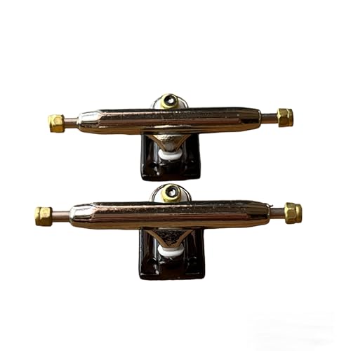 LEEFAI Pro Fingerboard Trucks (Griffbrett-Achsen 32/34/36 mm, 4,0 Pro Finger Skateboard Trucks (Achsen)-Grundplatte, Farbe und Größe (32 mm, Schwarz) von LEEFAI