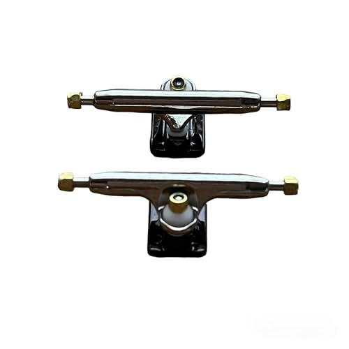 LEEFAI Pro Griffbrett-Achsen, 32/34/36 mm, 4,0 Pro Finger Skateboard Trucks (Achsen)-Grundplatte, Farbe und Größe (34 mm, Schwarz) von LEEFAI