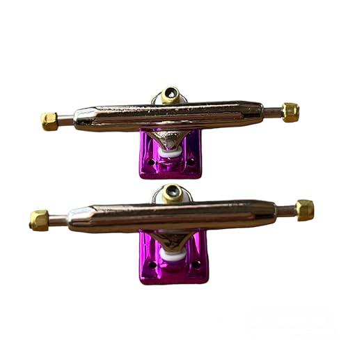 LEEFAI Pro Griffbrett-Achsen, 32/34/36 mm, 4,0 Pro Finger Skateboard Trucks (Achsen)-Grundplatte, Farbe und Größe (34 mm, lila) von LEEFAI