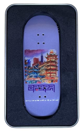 Leefai Pro Fingerboard Deck 34 * 96mm Op3ra V2 Handmade Wood Decks 5 Layer UV Printing Graphic (Orient Vibes) von LEEFAI