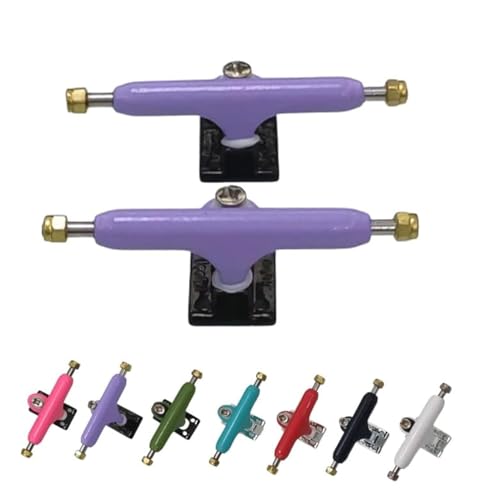 Leefai Pro Fingerboard Trucks (Achsen) 34mm G3 7 Colors Hanger Inverted Style- Pro Mini Finger Skateboard Truck with Single Axles and Pivot Cups-Hanger Color (lila) von LEEFAI