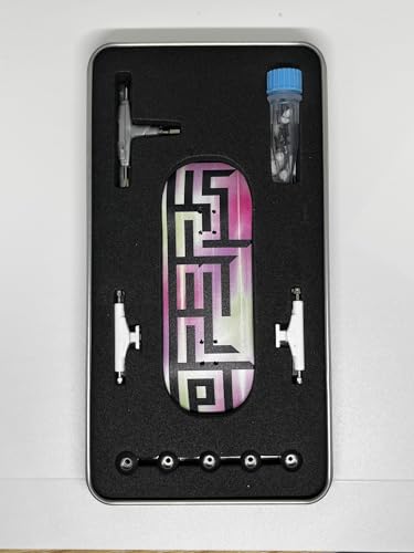 Pro Fingerboard Set up (Complete) Op3ra V1-34 * 96mm Handmade 5 Plys Maples Wood Deck -Medium Concave Medium Kick -UV Printing Graphic-The Mate (litez) von LEEFAI