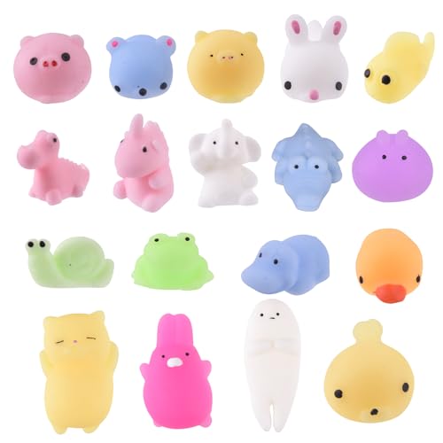 LEEHUR 30 Stück Kawaii Squishies, Mochi Squishy Spielzeug für Kinder, Partyzubehör, Mini-Stressabbau, Quetschspielzeug für Klassenzimmer, Preise für Kinder, Partygeschenke, Weihnachtsgeschenktüten, von LEEHUR