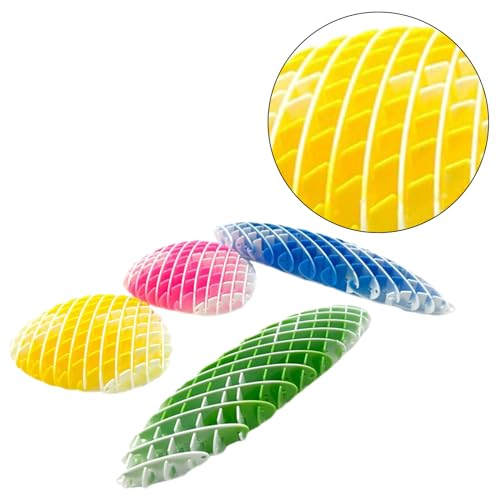 LEEINTO 3D Wurm Squeeze Dehnbares Spielzeug Popping Transform Stress Relief Twist Toy Parodie Praktisches Scherzspielzeug Für ADDTherapy 4PCS Dehnbares Spielzeug Zum Stressabbau An Den Fingern von LEEINTO