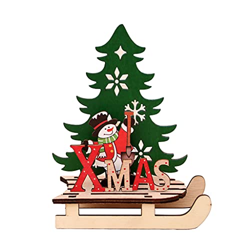 4/7'' Schreibtischdekoration Weihnachtsmann/Schneemann/Rentier Tischdekoration Schöne Weihnachtsdekoration Holzpuzzle Kunst Weihnachtsdekorationen Für Zu Hause Weihnachtsdekorationen Für Den Baum von LEEINTO