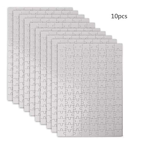 LEEINTO 10 Packungen Handgefertigte Puzzles A4 Sublimationsrohlinge Puzzle Puzzlerohlinge Für Wärmeübertragung Basteln 500 Puzzles Für Erwachsene von LEEINTO