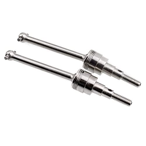 LEEINTO 2Pcs Front Harden Metall Joint Drive Swing Wellen CVD Für Modell Auto 1/10 CC01 CC-01 Upgrade Getriebe Koppler von LEEINTO