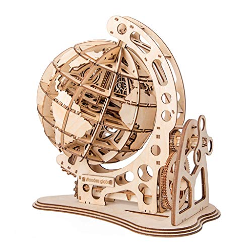 LEEINTO 3D Holz Puzzle Mechanische Antrieb Modell Getriebe Getriebe Drehen Wohnkultur Stanzungen Für Karte Der Maschine von LEEINTO