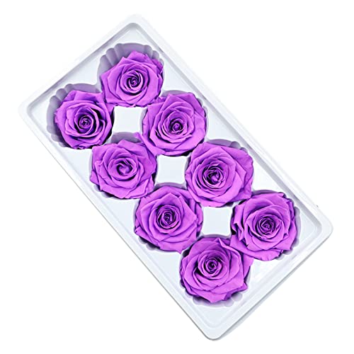 LEEINTO 8 Stück Valentinstag Rosen Geschenkmaterial Rosen Rosen Set Mit Metallständer Heim Hochzeitsdekoration Für Harz von LEEINTO