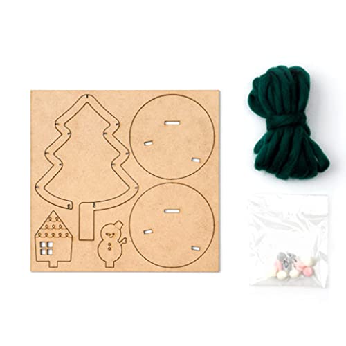 LEEINTO Bastelset Für Kinder Weihnachtsbaum Modezubehör Kinderparty Stress Abbauen Kindergeburtstagsgeschenk Holzbaum Set von LEEINTO