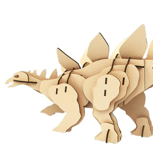 LEEINTO Dinosaurier Puzzle Dinosaurier Modell Spielzeug 3D Holzpuzzle Dinosaurier Für Kinder Holz Dinosaurier Gebäude Dinosaurier 3D Holzpuzzles Für Kinder von LEEINTO