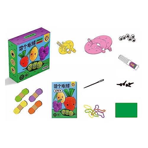 LEEINTO Hakenteppich Sets Häkeln Schlüsselanhänger Anhänger Spielzeugmacher Sets Nadelstickerei Starter Sets Kunsthandwerk von LEEINTO