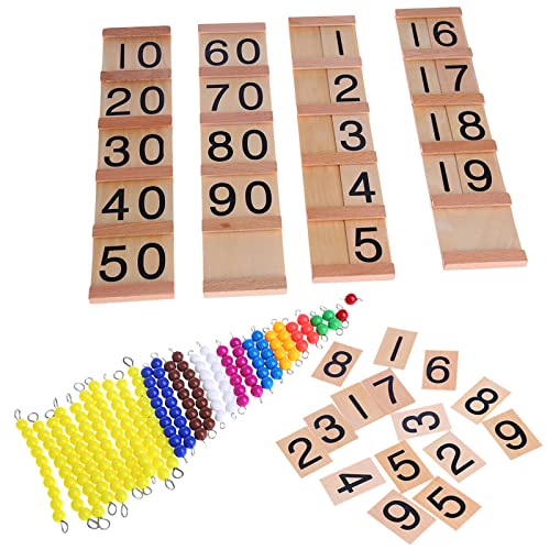 LEEINTO Holz Mathe Intelligenz Sticks Figuren Kinder Vorschule Lernspielzeug Geschenk Stress Für Erwachsene Gummies von LEEINTO