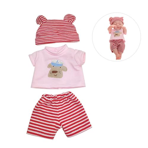 LEEINTO Kleider Up Kleidung Baby Mütze + T Shirt & Kurze Hosen Spielzeug Geeignet Für 30 Cm Realistische Mehrere Farben Können Wählen Kostüm Für 30 Cm Kostüm Für Frauen von LEEINTO