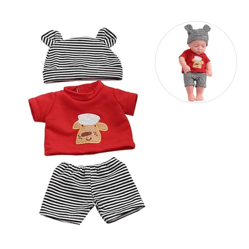 LEEINTO Kleider Up Kleidung Baby Mütze + T Shirt & Kurze Hosen Spielzeug Geeignet Für 30 cm Realistische Mehrere Farben Können Wählen Kostüm Für 30 cm Kostüm Für Frauen von LEEINTO