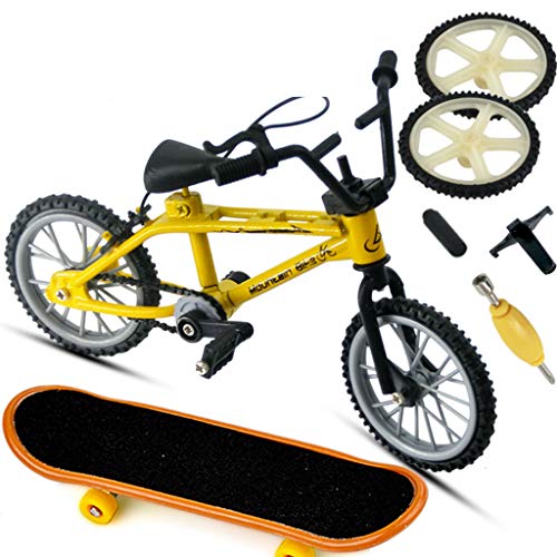 LEEINTO Legierung Finger Fahrrad Sport Griffbrett Für Kreative Spiel Skateboar Finger Roller Für Kinder von LEEINTO