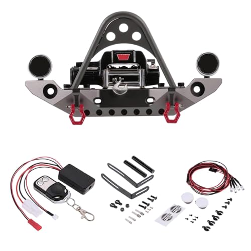 LEEINTO Modell Auto Stoßstange Metall Set Für Auto Spielzeug 1/10 Zubehör Für SCX10 Für Spielzeug CarSCX10 II 90046 Modell Kits Zu Bauen Für Erwachsene von LEEINTO