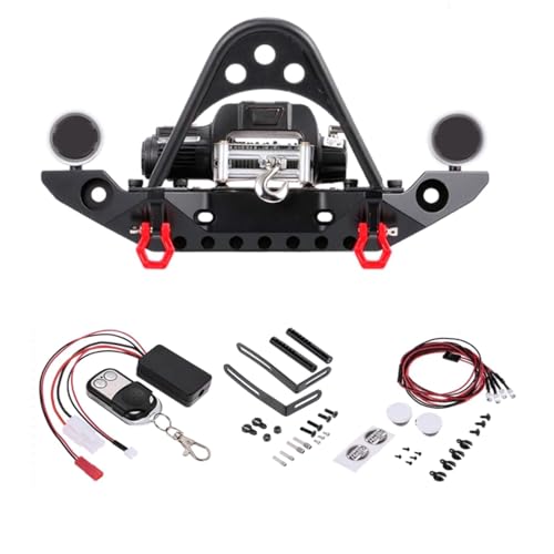 LEEINTO Modell Auto Stoßstange Metall Set Für Auto Spielzeug 1/10 Zubehör Für SCX10 Für Spielzeug CarSCX10 II 90046 Modell Kits Zu Bauen Für Erwachsene von LEEINTO