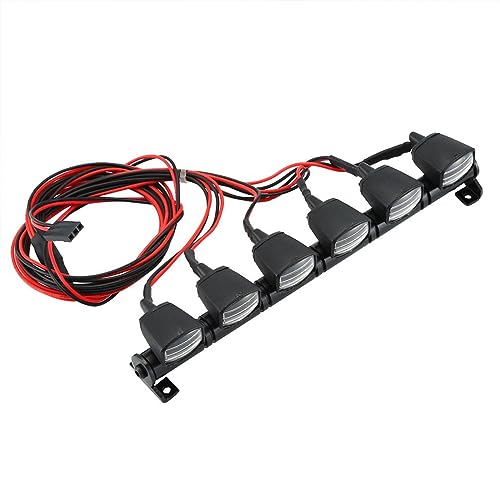 LEEINTO Modell Werkzeuge Auto Simulierte Dach Lichter Für Modell Auto Spielzeug Auto Collector Wiederverwendbare Lichter Popolar Lampe Mit 6 Lichter Crawler Led Licht von LEEINTO