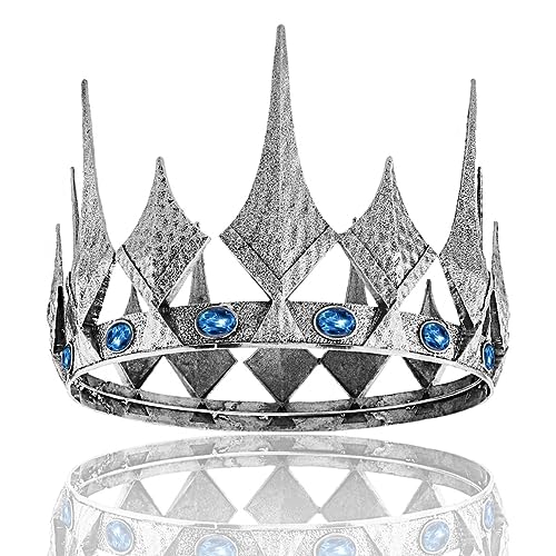 Königin König Opal Krone Runde Königskrone für Abschlussball Festzug Geburtstag Party Valentinstag Kostüm, Large Size 7.28" Diameter, Legierung, Opal Königin König Opal Krone Runde Königskrone für Abschlussball Festzug Geburtstag Party Valentinstag Kostüm, Large Size 7.28" Diameter, Legierung, Opal von LEEMASING