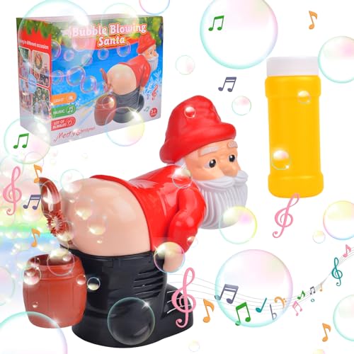 Bubble Blower, Elektrische Seifenblasenmaschine, Weihnachtsmann Furz Blasengebläse von LEEWENYAN