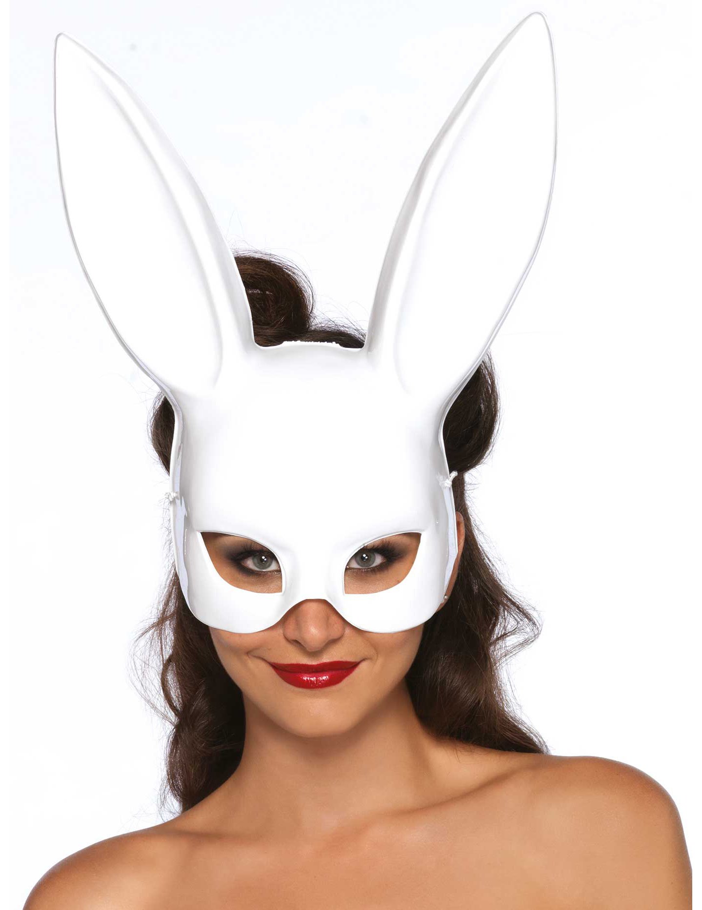 Hase Halbmaske Häschen weiss von LEG-AVENUE