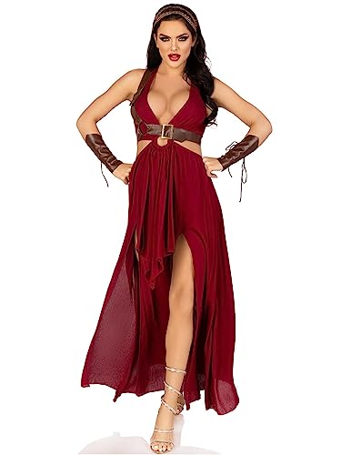 LEG AVENUE 4PCWarrior Maiden,dress,arm cuffs,shoulder harness,headpiece von LEG AVENUE