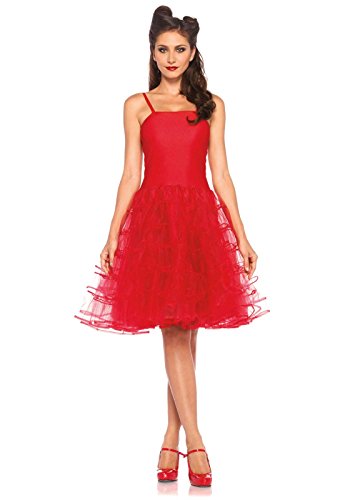 LEG AVENUE 85481 - Rockabilly swing dress Petticoats, Größe M/L (Rot) von LEG AVENUE