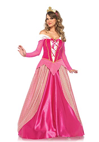 Leg Avenue 8561203005 85612-2Tl Set Prinzessin Aurora, Pink, L, Damen Sleeping Beauty Fasching Kostüm, Einfarbig, Größe: L (EUR 42-44) von LEG AVENUE