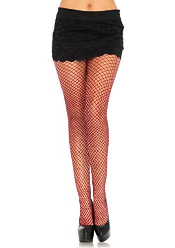 LEG AVENUE 9003 - Lycra Fishnet Pantyhose, Einheitsgröße (Burgundy) von LEG AVENUE