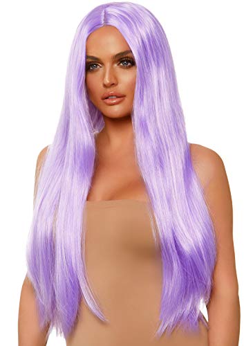 Leg Avenue Long straight center part Perücke lavender O/S von LEG AVENUE