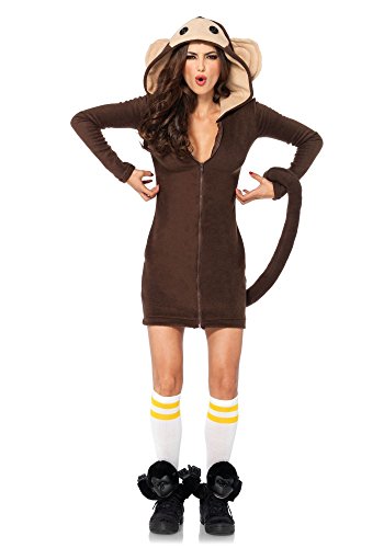 LEG AVENUE Cozy Monkey Damen-Kostüm AFFE Affenkostüm warm Straßenkarneval, Größe:L von LEG AVENUE