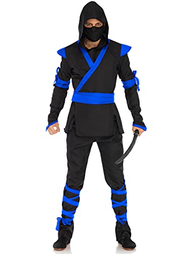 LEG AVENUE Ninja Assassin Kostüm Black, Blue XL von LEG AVENUE