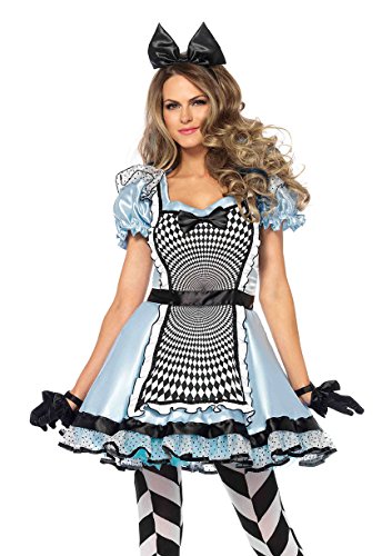 Leg Avenue 85533 2 teilig Set Hypnotic Alice, Damen Karneval Kostüm Fasching, L, blau und schwarz von LEG AVENUE