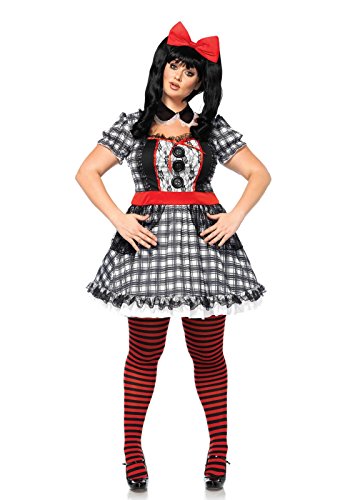 Leg Avenue 85599X 9X 3 teilig Set Süße Babydoll, Damen Karneval Kostüm Fasching, 1X-2X, Mehrfarbig von LEG AVENUE