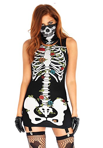 Leg Avenue 86661 Halloween Costume Kostüme, Damen, Black, White, S/M von LEG AVENUE