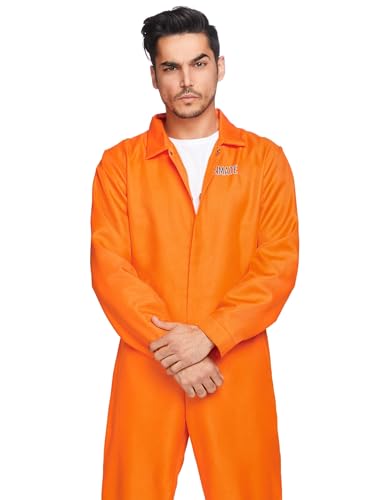 Leg Avenue 86877 Costume Character Kostüm, Herren, Einfarbig, orange, O/S von LEG AVENUE