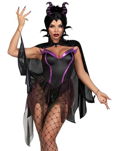Leg Avenue Damen Evil Enchantress Bodysuit Kostüm, L Leg Avenue Damen Evil Enchantress Bodysuit Kostüm, L von LEG AVENUE