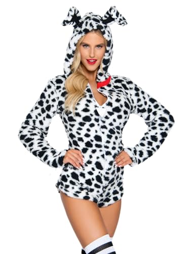 Leg Avenue Darling Dalmatian Kostum Set black, white M von LEG AVENUE