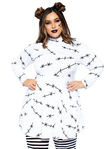 Leg Avenue Jersey stitch + Kostum white, black 3X-4X Leg Avenue Jersey stitch + Kostum white, black 3X-4X von LEG AVENUE