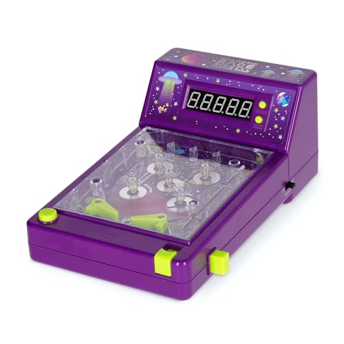 Legami - Flipper Arcade - Galactic Race, Vintage-Spiel mit Hebel mit doppelter Steuerung, elektronischer Punktezähler, Sound und Licht, funktioniert mit AA-Batterien (nicht im Lieferumfang enthalten), von LEGAMI