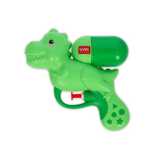 Legami - Kleine Wasserpistole, Mini-Wasserpistole, Water Gun Dino, 2,5 m Wasserstrahl, ideal für Partys, zum Erfrischen, Fassungsvermögen 50 ml, Gartenpistole für Kinder und Erwachsene Legami - Kleine Wasserpistole, Mini-Wasserpistole, Water Gun Dino, 2,5 m Wasserstrahl, ideal für Partys, zum Erfrischen, Fassungsvermögen 50 ml, Gartenpistole für Kinder und Erwachsene von LEGAMI