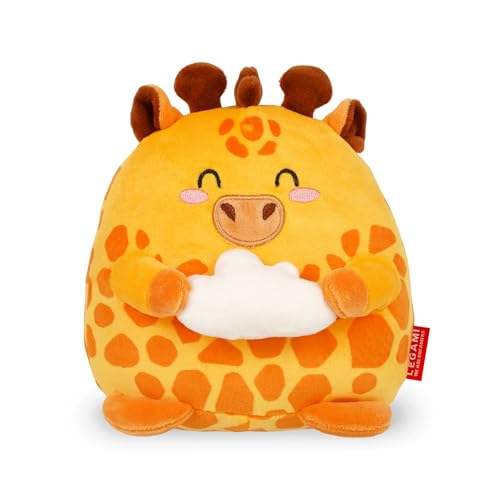 Legami - Super Soft Plush Plüsch, Giraffe Thema, Mini Größe, mit personalisierbarer ID Karte, Steht alleine, 14x15x12 cm, Yellow Legami - Super Soft Plush Plüsch, Giraffe Thema, Mini Größe, mit personalisierbarer ID Karte, Steht alleine, 14x15x12 cm, Yellow von LEGAMI