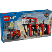 LEGO® City 60414 Feuerwehrstation mit Drehleiterfahrzeug von LEGO® CITY