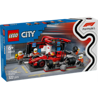 LEGO® City 60443 F1® Boxenstopp mit Boxencrew und Ferrari Flitzer von LEGO® CITY