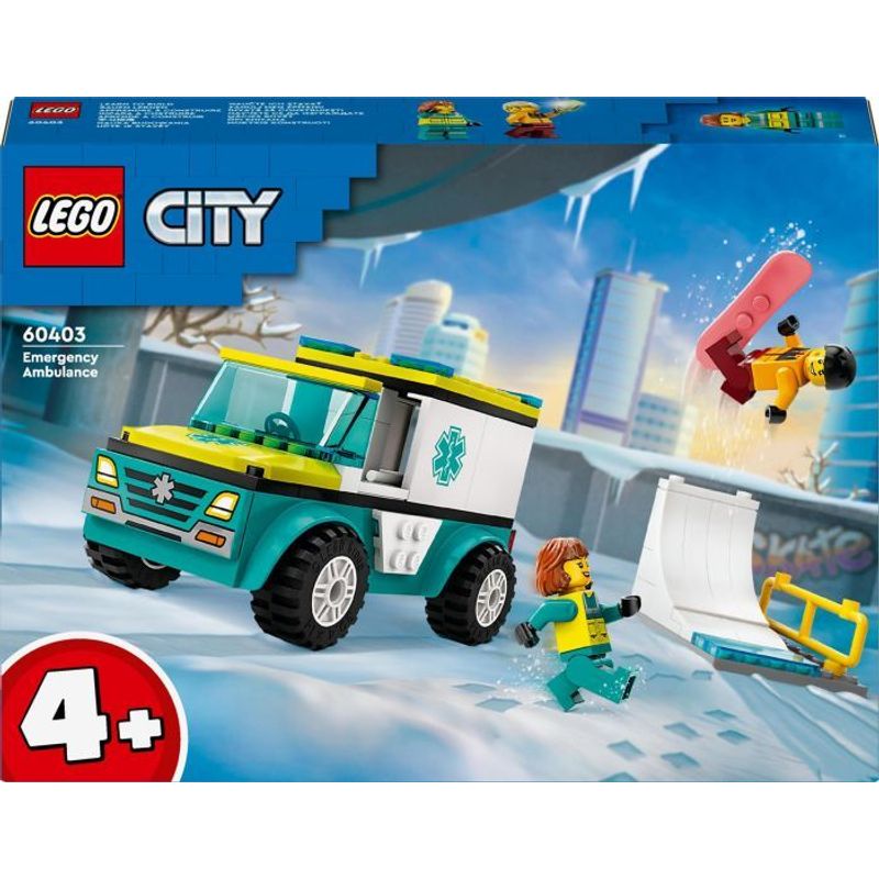 LEGO® City 60403 Rettungswagen und Snowboarder von LEGO® City
