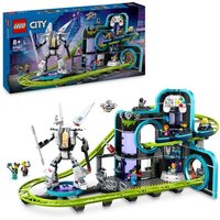 LEGO City Achterbahn mit Roboter-Mech, Spielzeug-Vergnügungspark 60421 von LEGO® GmbH